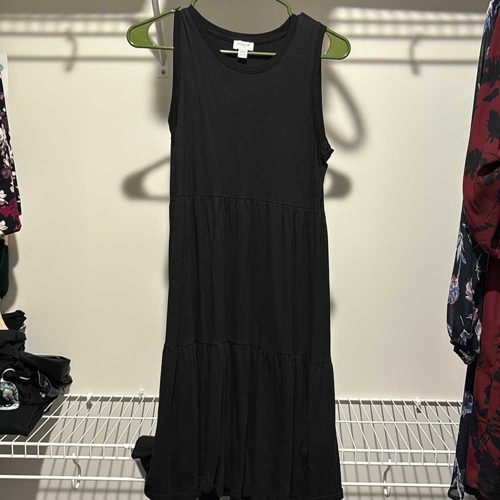 Black j crew dress